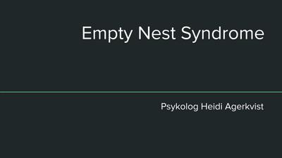 Foredrag: Empty Nest Syndrome - Når børnene flytter og det gør ondt