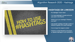 Algorithm Research LinkedIn 2020 - Hashtags