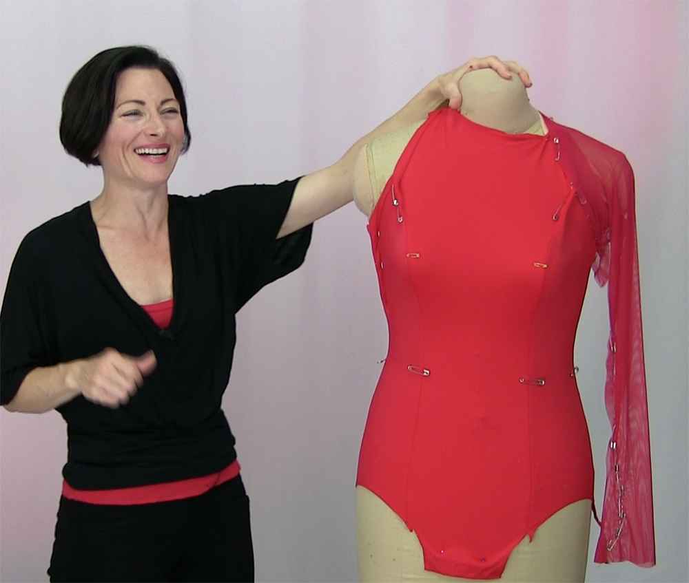 Teresa Sigmon sewing ballroom dance costumes figure skating artistic roller skating dress, reversed