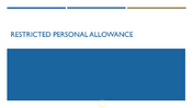 Restricted Personal Allowance