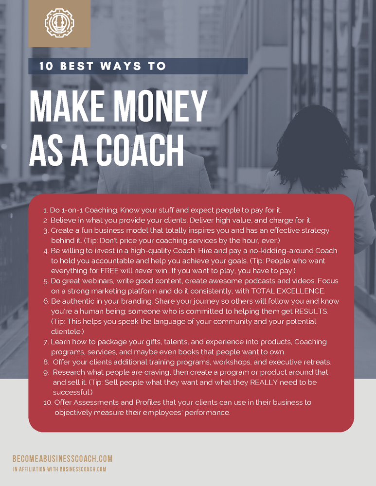 10 Best Ways to Make Money as a Coach