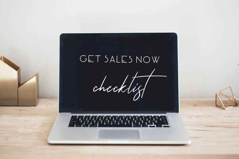 Get Sales Now Checklist