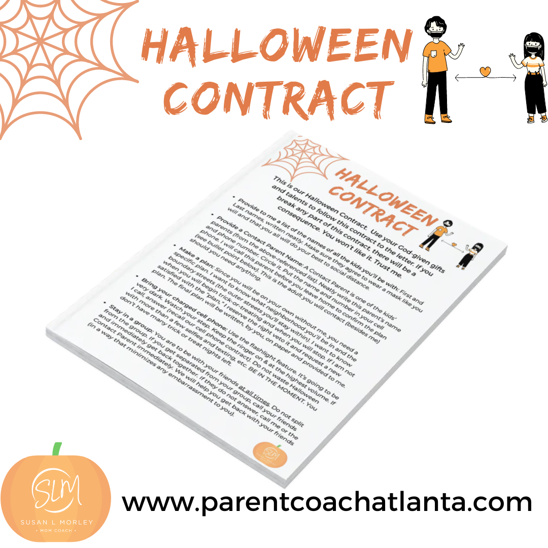 Image of a Halloween Contract with spider web