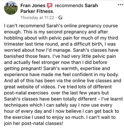 Pregnancy testimonial 2