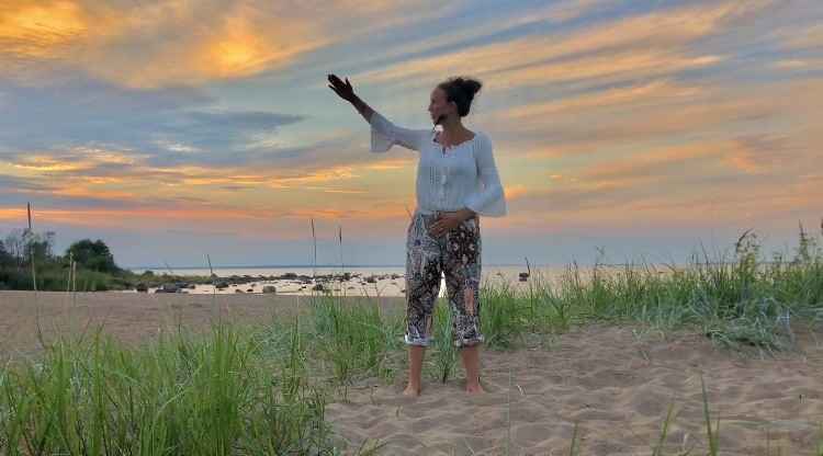 qigong på stranden 2