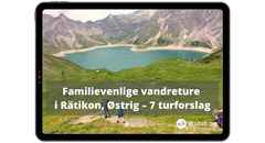 Cover - e-bog- Familievelige vandreture Rätikon 7 turforslag