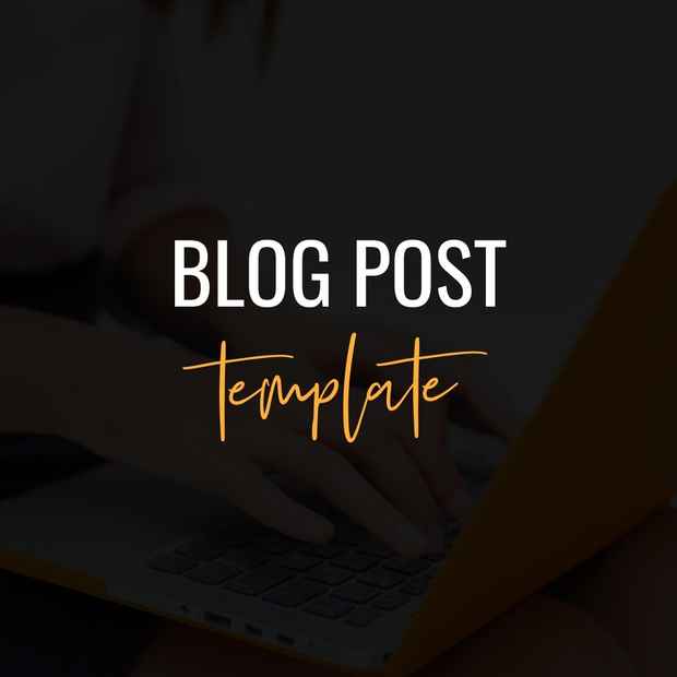 Blog post template