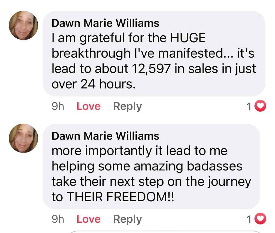 DAWN TESTIMONIAL