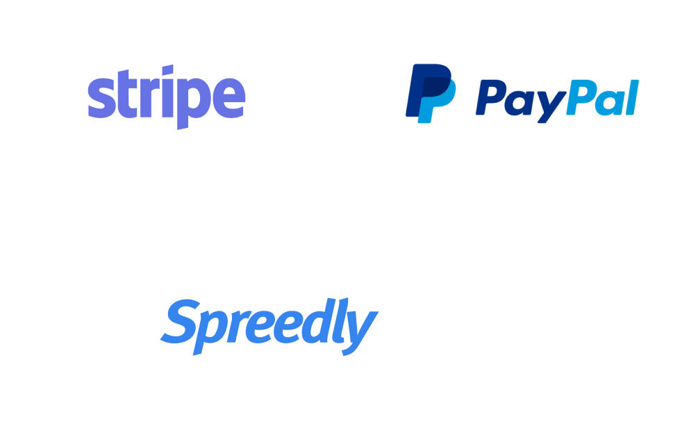 Stripe, PayPal and Spreedly