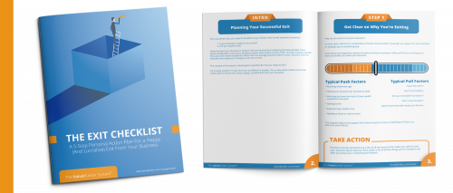 Exit Checklist eBook and inside