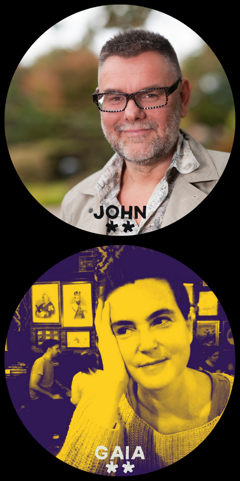 John & Gaia Profiles