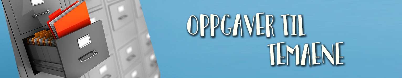 NFI-GN - LESSON BANNER - Oppgaver til temaene