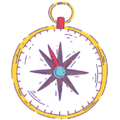 Compass Illustration Icon