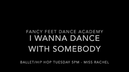 I Wanna Dance With Somebody Tue5pm RA