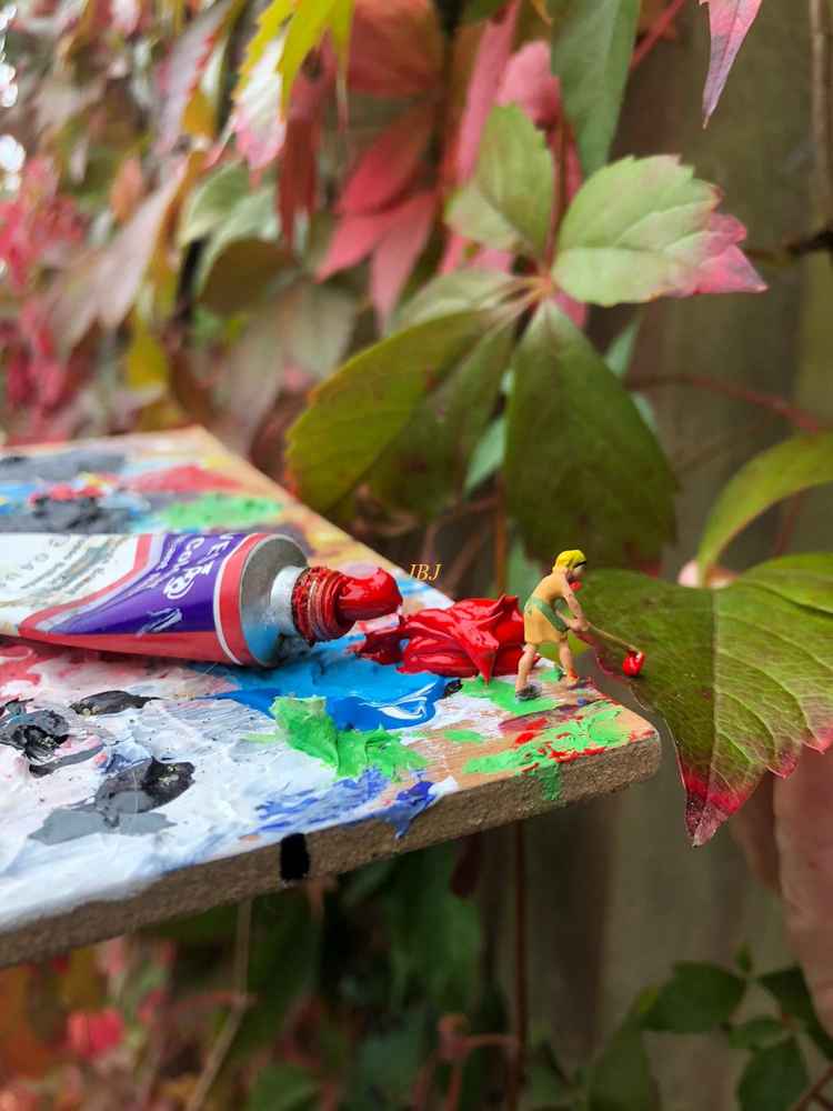 How to paint autumn leaves