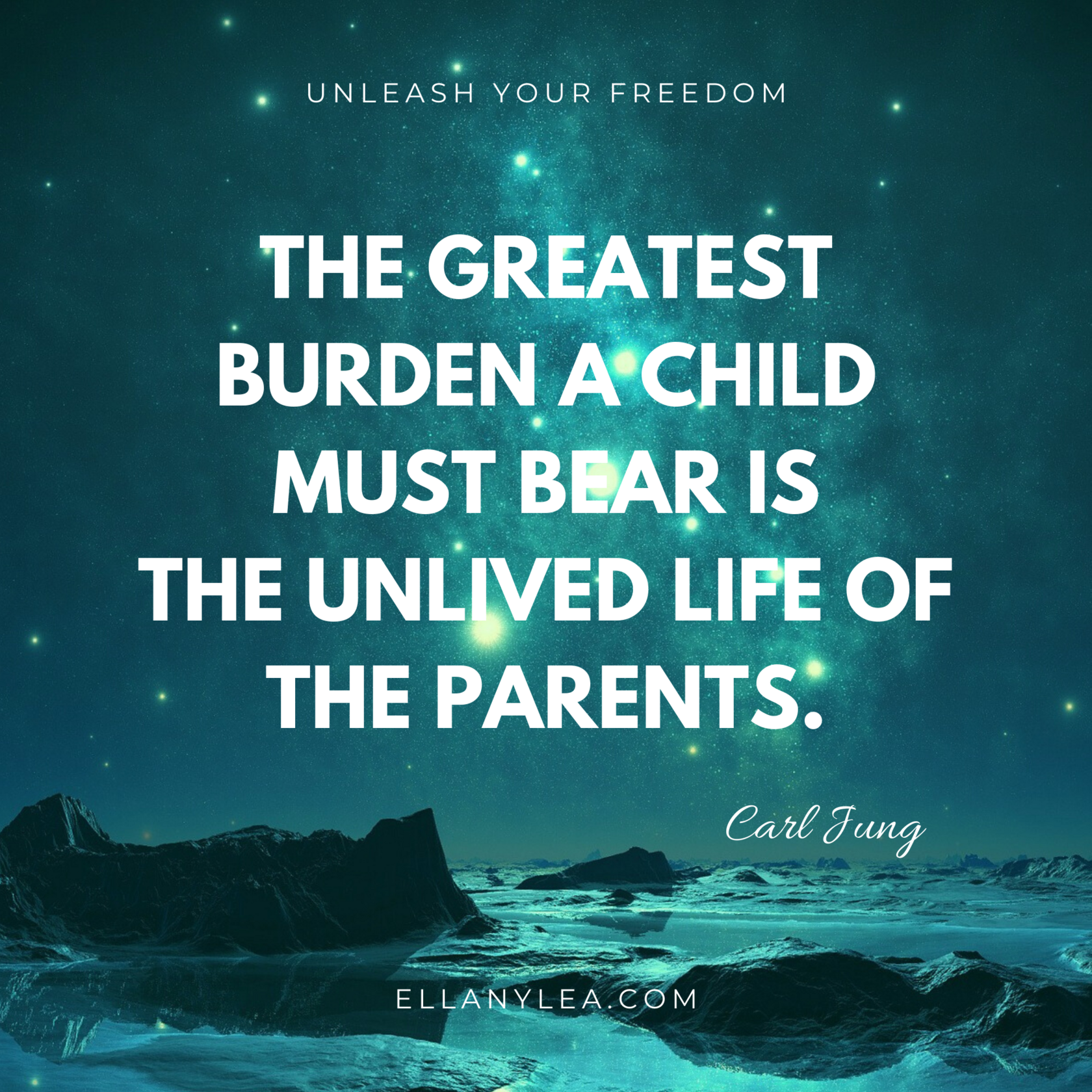quote - greatest burden unlived parents