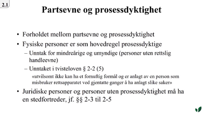 JK090921 Partsevne og prosessdyktighet
