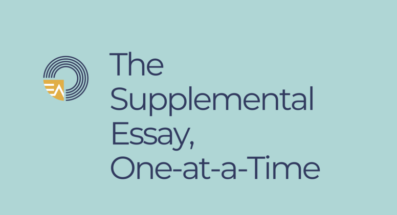 The Supplemental Essay Package, One-at-a-Time