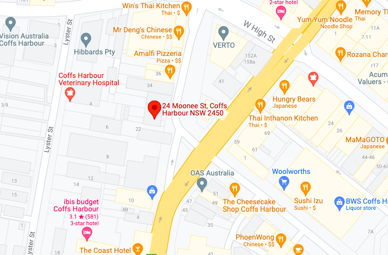 google map of the counselling space cbd in moonee street