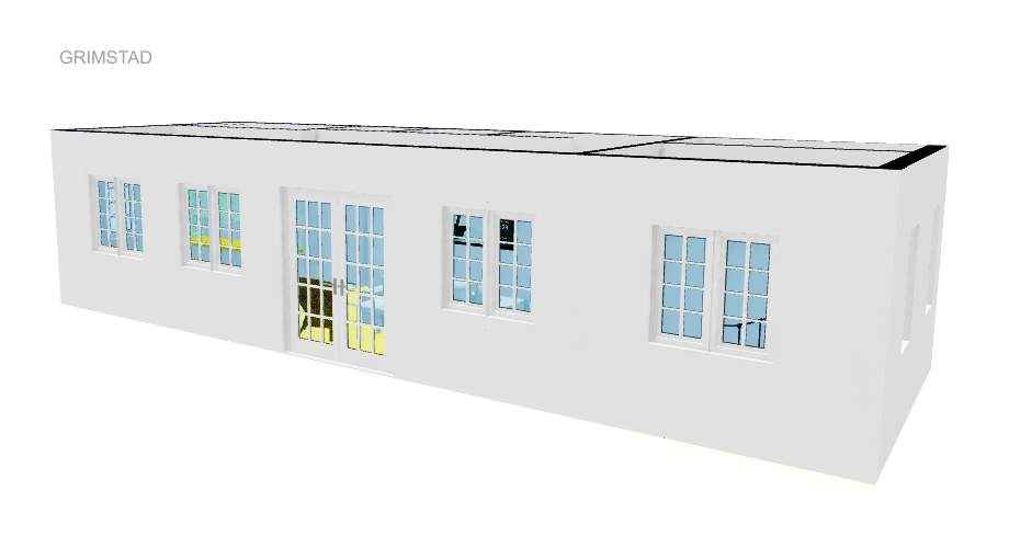 Grimstad 40 - 3D fasade
