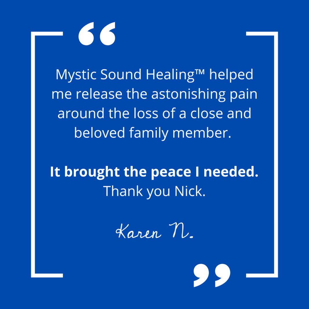 Sound Healing Testimonial - Karen Norman Meme