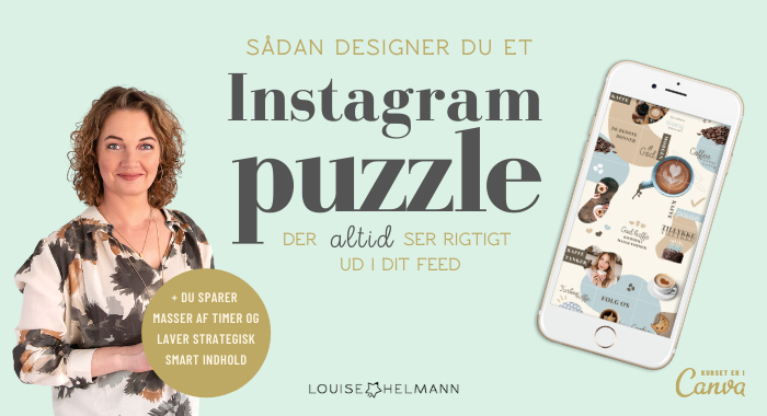Sådan designer du et Instagram puzzle feed