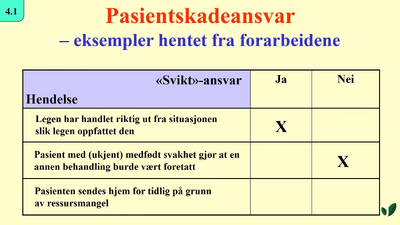 JK09 Ansvarsmodellene ved pasientskader