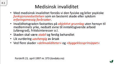 JK10 Varig medisinsk invaliditet