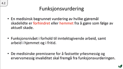 JK10 Funksjonsvurdering