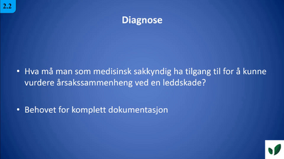 JK11 Diagnose og diagnostiske muligheter 2.2