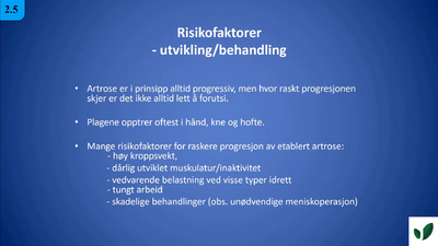 JK11 Risikofaktorer og naturlig utvikling 2.5
