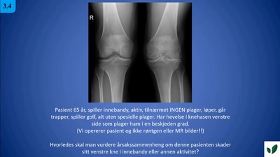 JK11 Kasus 4 Allerede plaget men i mindre grad enn etter skaden 3.4.