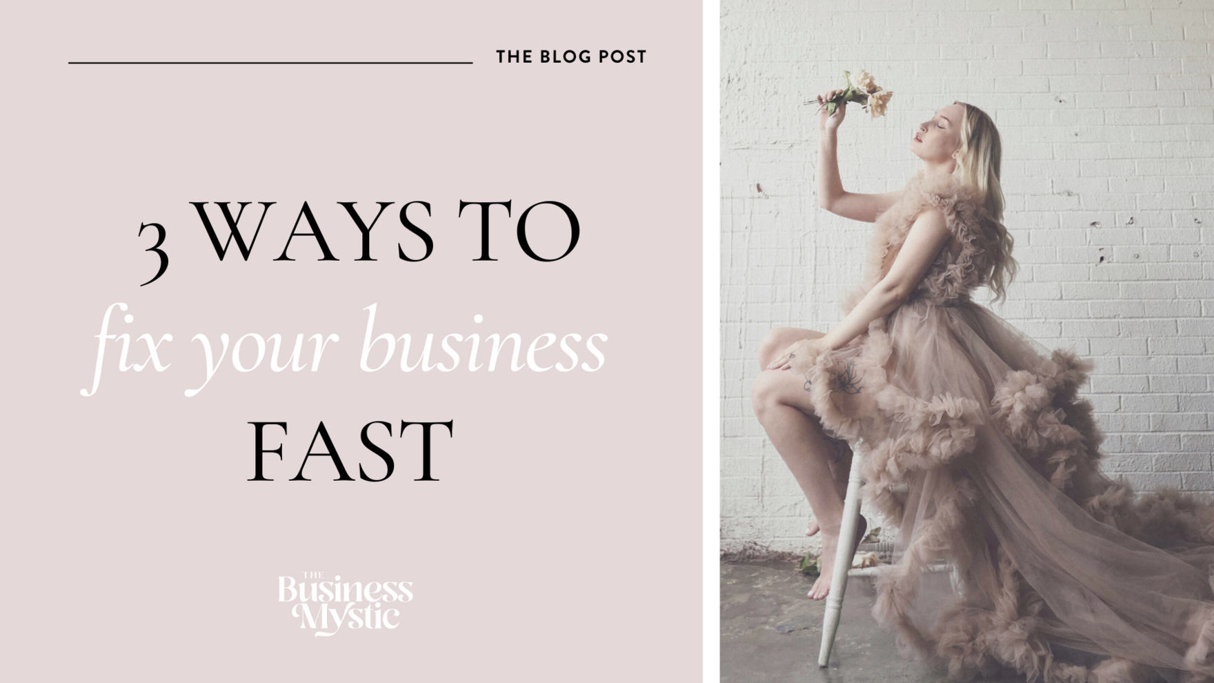 3 Ways To Fix Your Business Fast Blog Post