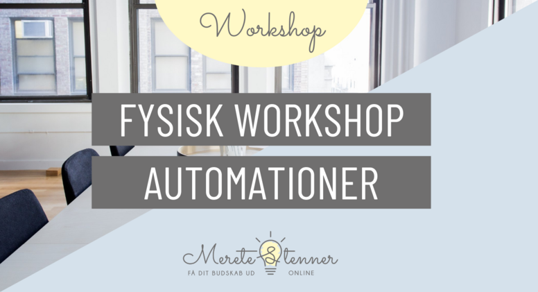 Fysisk Simplero workshopdag - Automationer