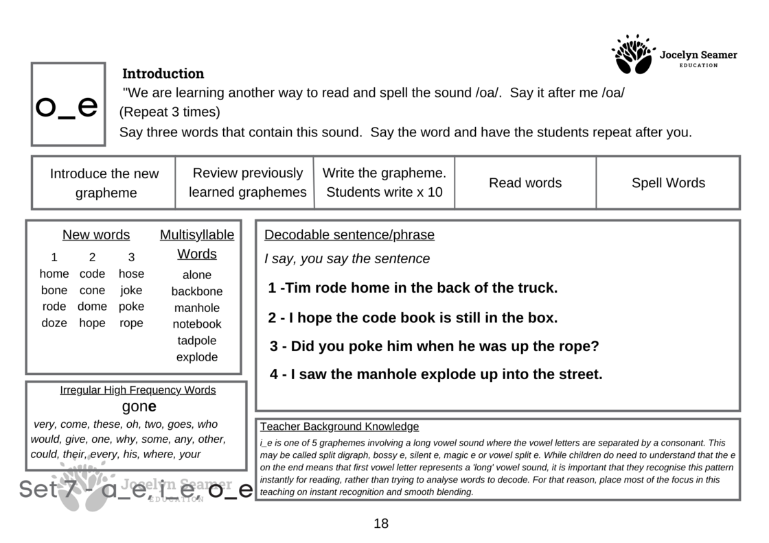 Reading Success in Action - Decoding 2 (1) - Lesson page