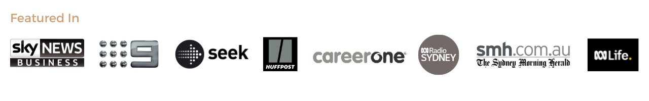 Featured In The careers academy media logos