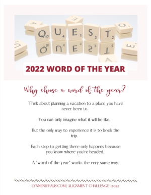 Guide to finding your 2022 Word of the Year