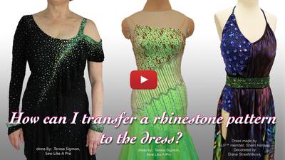 transfer pattern to dress video 1a