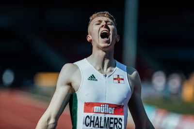 Cameron Chalmers celebrating