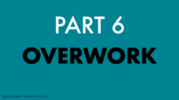 Headache and Migraine Part 6 Overwork