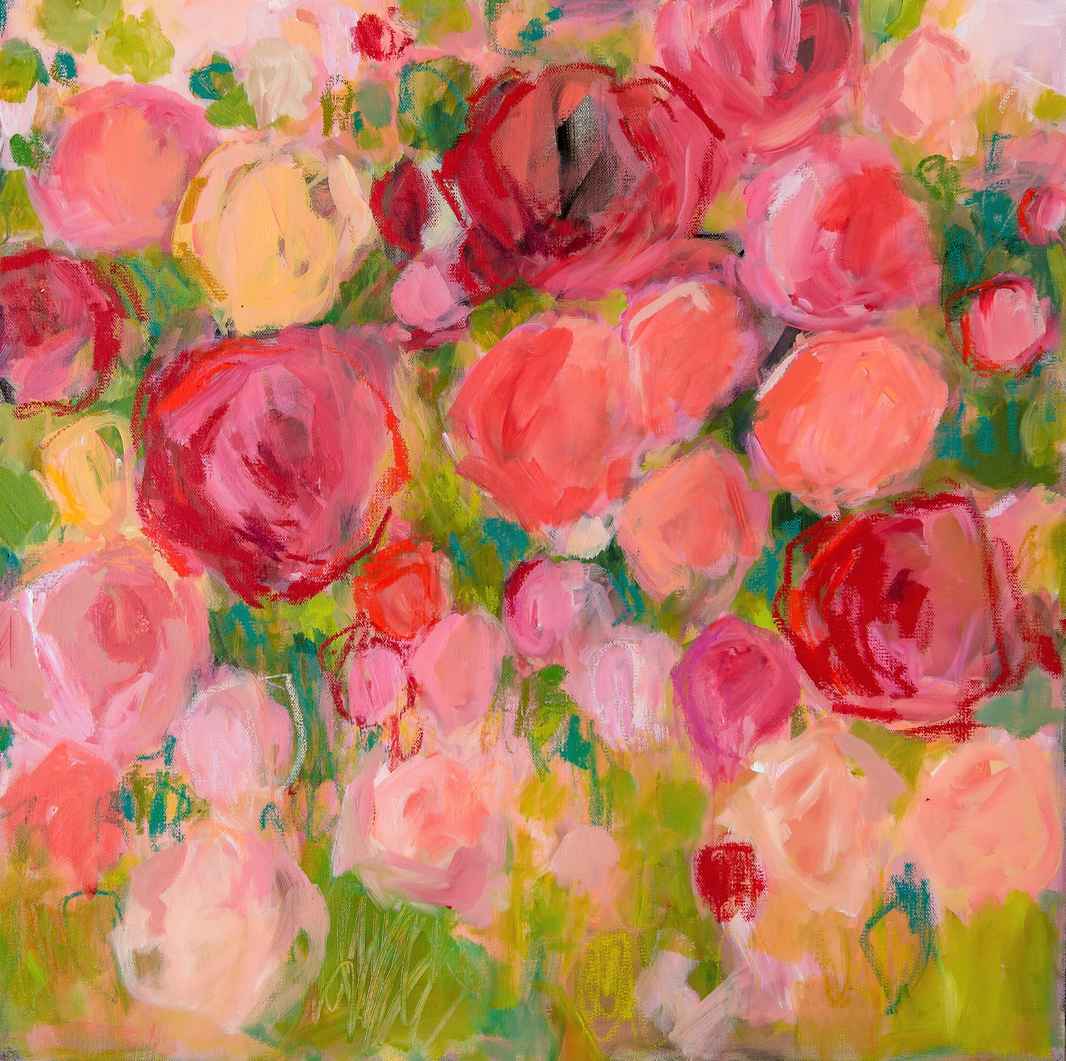 SuperBloom Floral Flowers Painting Kellee Wynne Studios