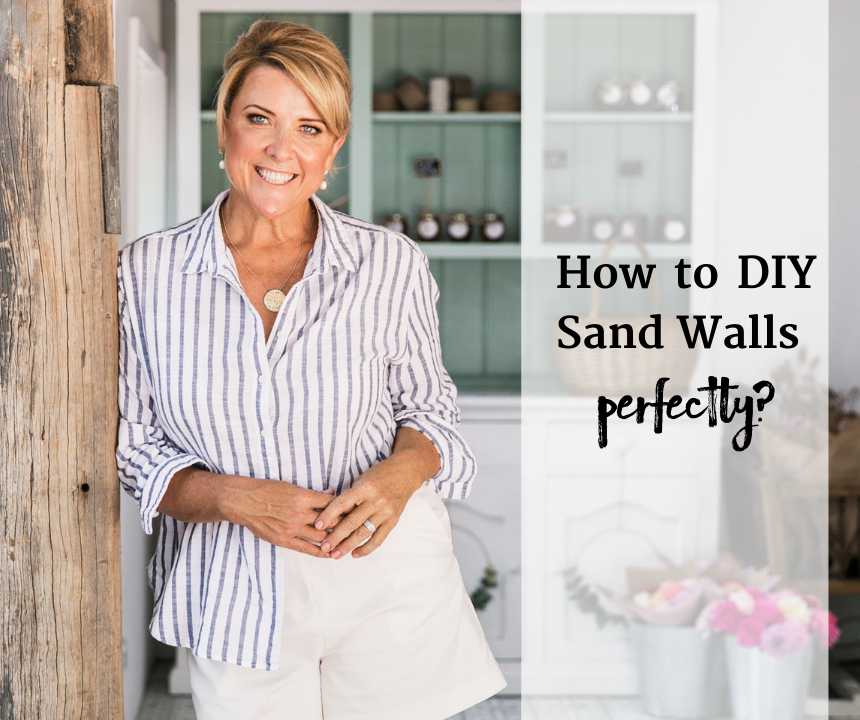 how to DIY sand walls perfectly