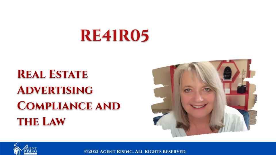 RE41R05- Website Real Estate Advertising Compliance and the Law