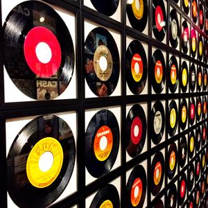 A wall of records