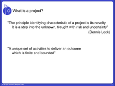 Managing your Research Project - About Projects