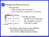 Managing your Research Project - Time