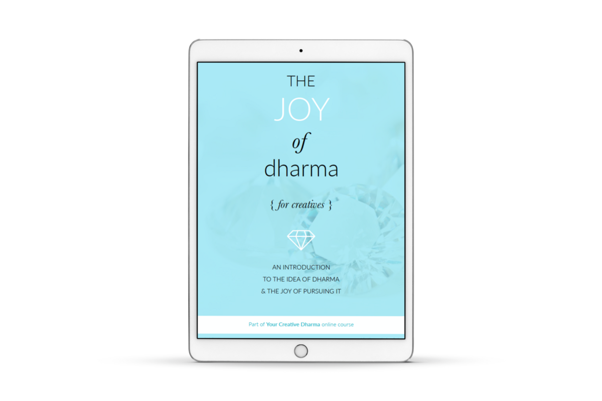 joy of dharma ebook iPad white standing portrait