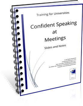 Confident Speaking - slides & notes 