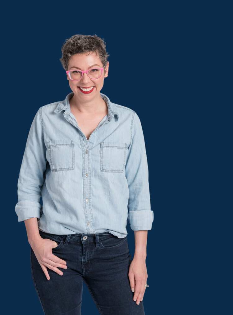 Allison Puryear, LCSW Abundance Practice Building private practice builder denim shirt