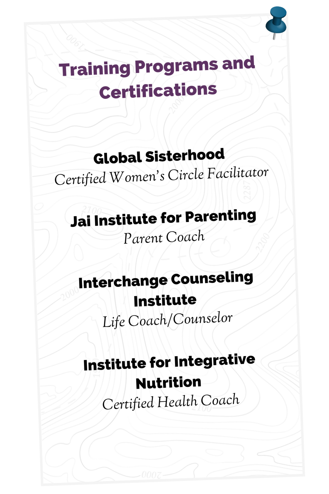 Training and Certifications